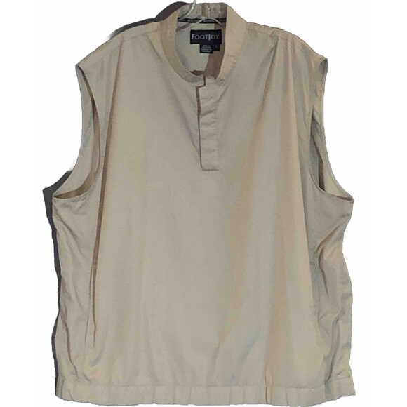 FJ FootJoy lightweight Golf Vest Men’s Large Perf.1/4 snap Pullover - Picture 2 of 7